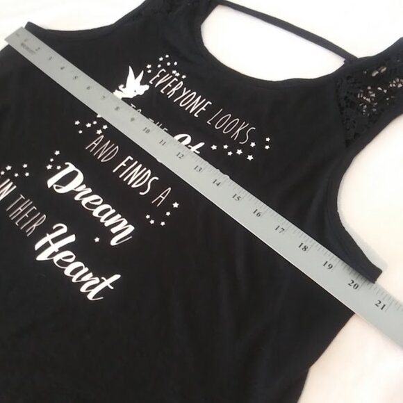 Disney women's size XL (15-17) black and white top - Picture 7 of 14